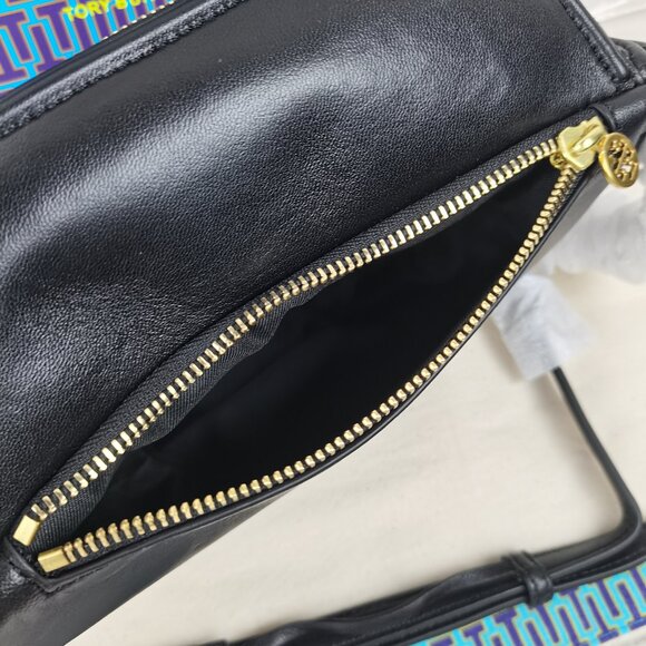 💖💫 ⭐Black Tory Burch Fleming Fanny Pack - Picture 8 of 9